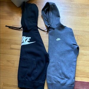 Nike Black and Gray Hoodies Set
